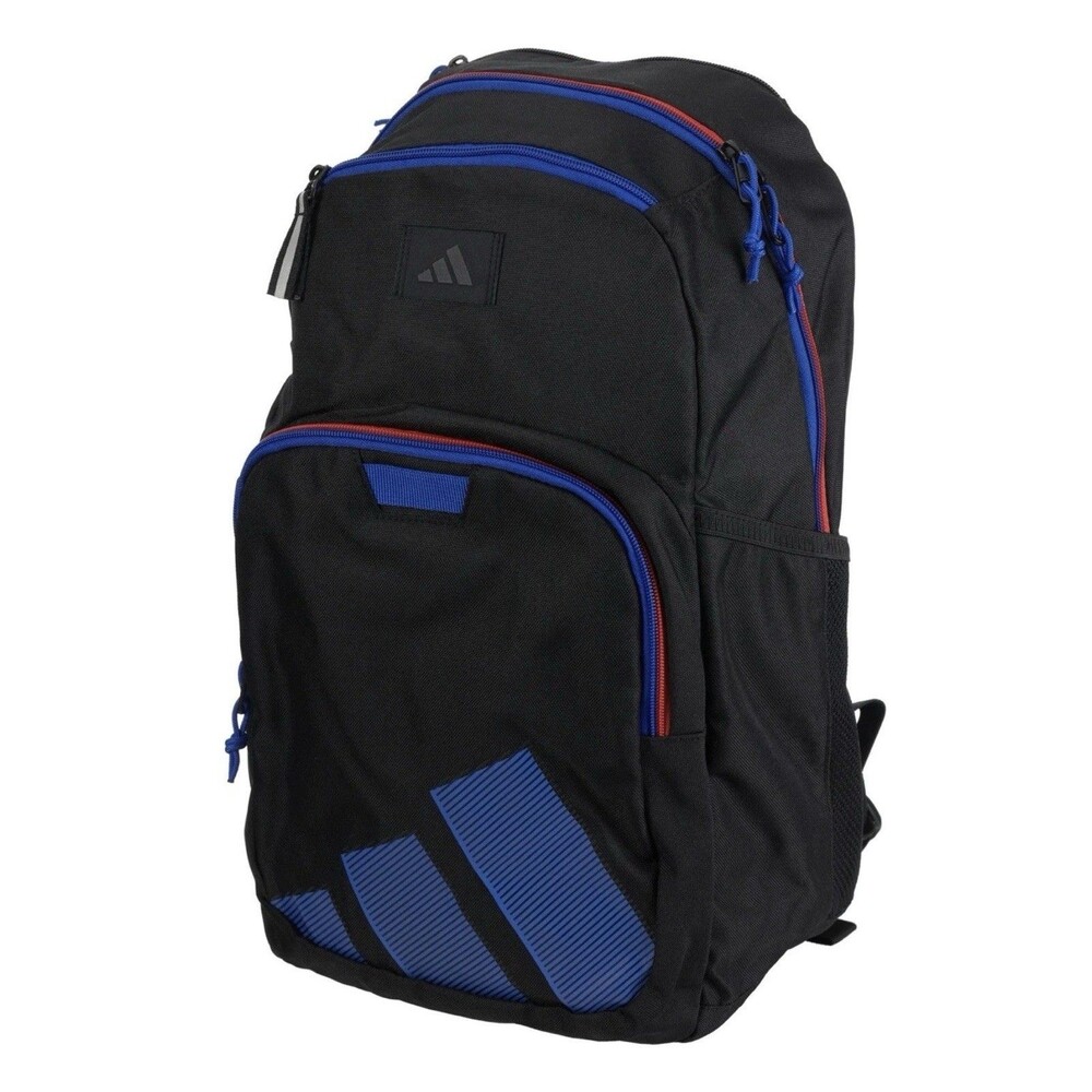 Adidas Midway Backpack Black Scarlet Red Blue NWT